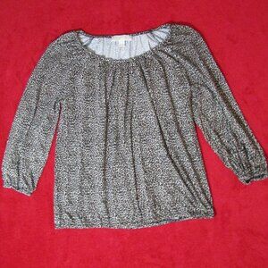 Michael Kors Animal Print Blouse / Top Brown